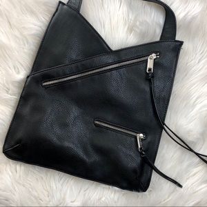 Joe’s Jeans Black Zipper Crossbody Bag